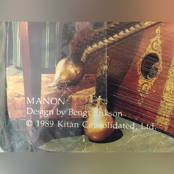 MANON Egyptian 100%Cotton King Flat Sheet Vintage Luxury Royal Sateen New in box - Picture 9 of 13